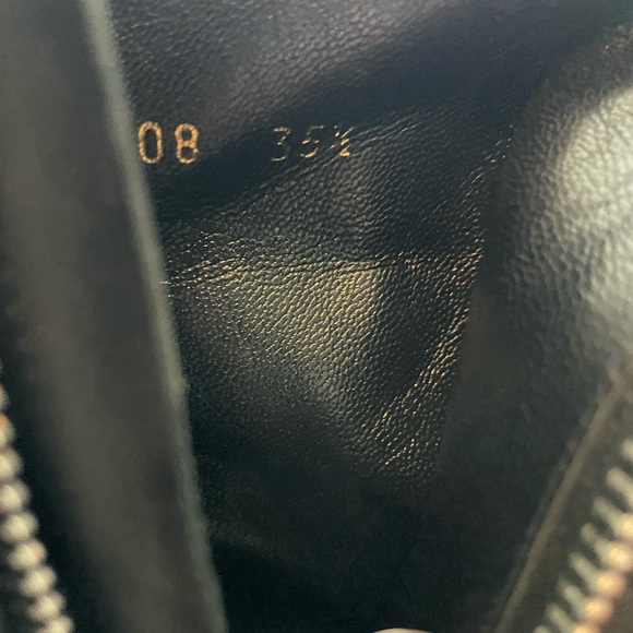 Authentic Saint Laurent Black Leather Studded Boots - Picture 6 of 9